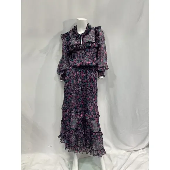 Misa 'Virginie' Pink Polyester Dress Size L